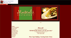 Desktop Screenshot of mascali-restaurant.com